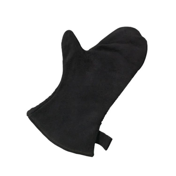 1 paire de gants isolants en cuir véritable pour barbecue d'extérieur, KX139