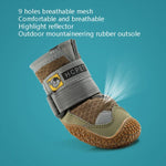Lot de 4 chaussures pour chien en filet respirant HCPET, n° 1 (4 cm), n° 2 (4,5 cm), n° 3 (5 cm), n° 4 (5,5 cm), n° 5 (6 cm), n° 6 (6,5 cm), n° 7 (7 cm), n° 8 (7,5 cm)