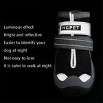 Lot de 4 chaussures pour chien en filet respirant HCPET, n° 1 (4 cm), n° 2 (4,5 cm), n° 3 (5 cm), n° 4 (5,5 cm), n° 5 (6 cm), n° 6 (6,5 cm), n° 7 (7 cm), n° 8 (7,5 cm)