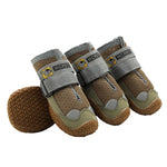 Lot de 4 chaussures pour chien en filet respirant HCPET, n° 1 (4 cm), n° 2 (4,5 cm), n° 3 (5 cm), n° 4 (5,5 cm), n° 5 (6 cm), n° 6 (6,5 cm), n° 7 (7 cm), n° 8 (7,5 cm)