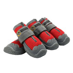 Lot de 4 chaussures pour chien en filet respirant HCPET, n° 1 (4 cm), n° 2 (4,5 cm), n° 3 (5 cm), n° 4 (5,5 cm), n° 5 (6 cm), n° 6 (6,5 cm), n° 7 (7 cm), n° 8 (7,5 cm)
