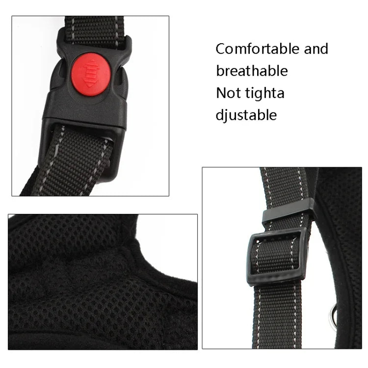 Sangle de poitrine réglable pour chien K9, Taille : XS, S, M