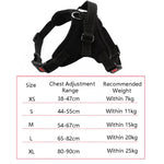 Sangle de poitrine réglable pour chien K9, Taille : XS, S, M