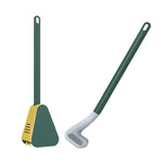 Brosse de toilette Golf avec base étanche à ouverture et fermeture automatiques, blanc, bleu, noir, vert