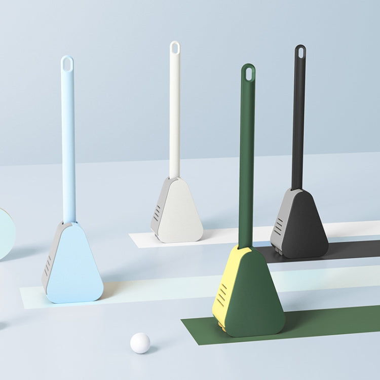 Brosse de toilette Golf avec base étanche à ouverture et fermeture automatiques, blanc, bleu, noir, vert