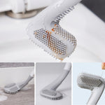 Brosse de toilette Golf avec base étanche à ouverture et fermeture automatiques, blanc, bleu, noir, vert