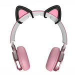 T6 Décoration Oreilles de Chat Mignonnes pour Casque, Noir, Blanc