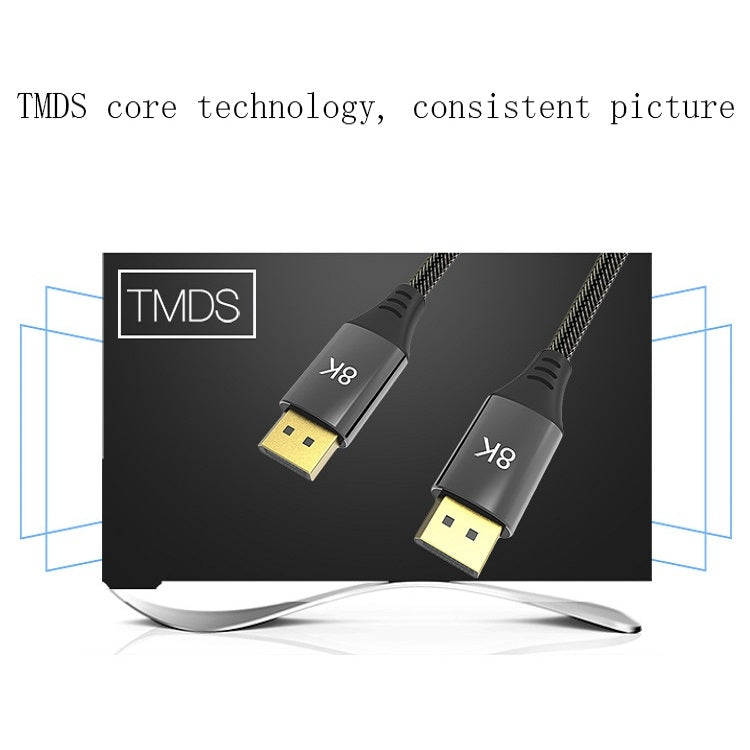 Câble DisplayPort mâle à mâle version 1.4 8K DP, 0,5 m, 1 m, 1,5 m, 2 m, 3 m, 5 m, 7 m, 10 m