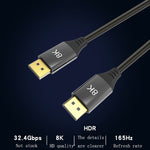 Câble DisplayPort mâle à mâle version 1.4 8K DP, 0,5 m, 1 m, 1,5 m, 2 m, 3 m, 5 m, 7 m, 10 m