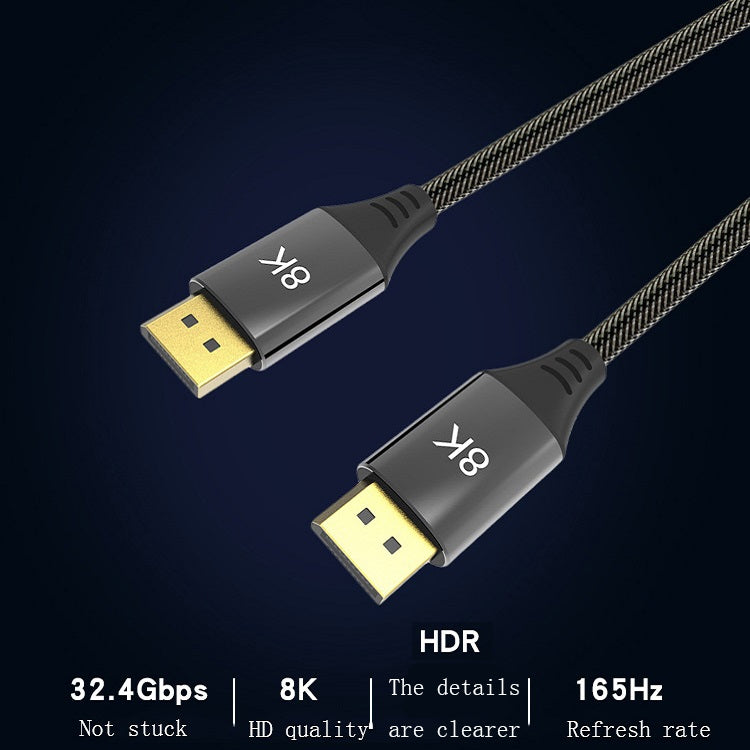 Câble DisplayPort mâle à mâle version 1.4 8K DP, 0,5 m, 1 m, 1,5 m, 2 m, 3 m, 5 m, 7 m, 10 m