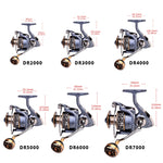 Moulinet de pêche PROBEROS en fil métallique, Modèles : DR2000, DR3000, DR4000, DR5000, DR6000, DR7000