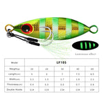 Appât métallique PROBEROS LF105 pour pêche en mer, 10g, 20g, 30g, 40g, 60g