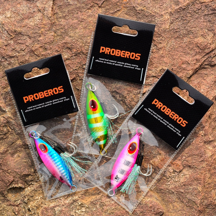 Appât métallique PROBEROS LF105 pour pêche en mer, 10g, 20g, 30g, 40g, 60g