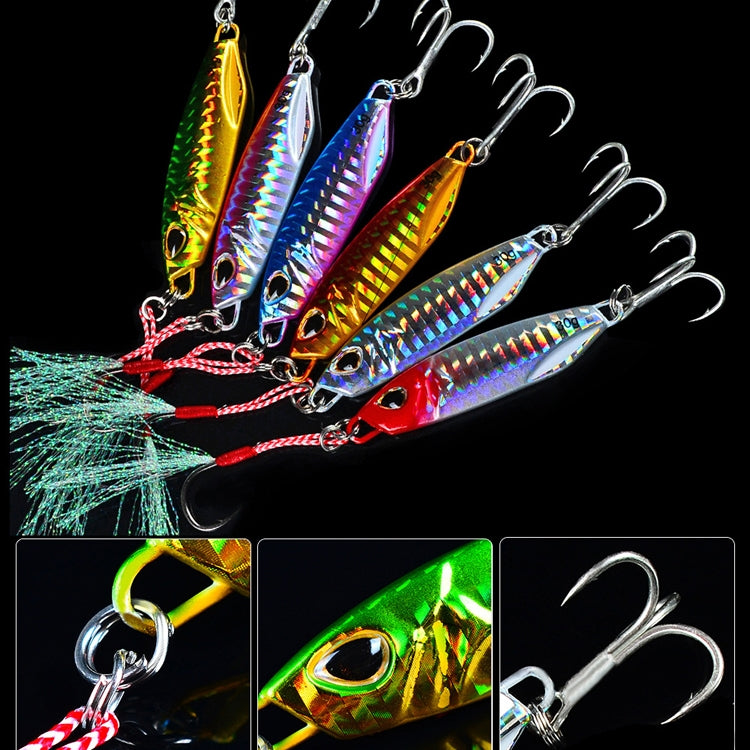 Appât métallique PROBEROS en plaque de fer plombée pour pêche, 10G, 15G, 20G, 30G, 40G, 50G