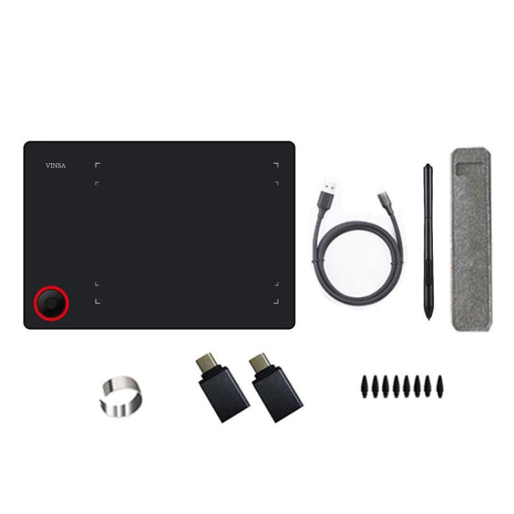 VINSA T608 Peut être connecté au téléphone portable Tablette à dessin peinte à la main, Style :, Pack 1, Pack 2