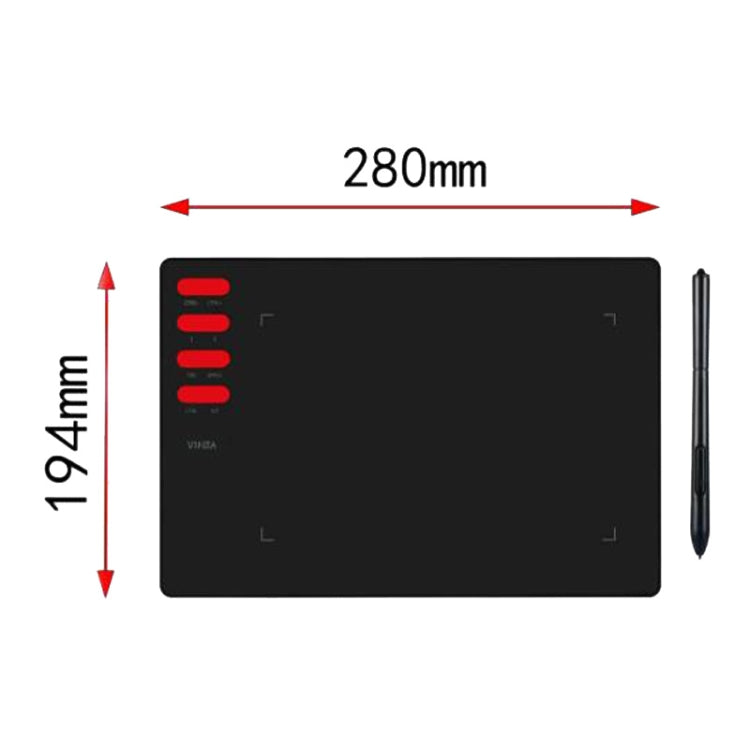 Tablette à dessin VINSA T505, Style :, Pack 1, Pack 2, Pack 3