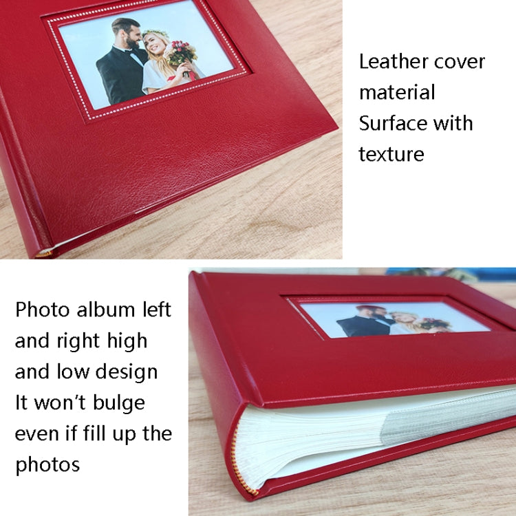N55060 Album souvenir de couple 6 pouces, Rouge, Bleu, Noir, Blanc