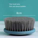 Brosse de Douche à Poils Doux et Long Manche, Vert Menthe, Rose Cerise, Blanc Ivoire