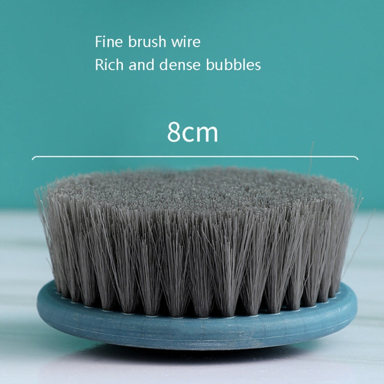 Brosse de Douche à Poils Doux et Long Manche, Vert Menthe, Rose Cerise, Blanc Ivoire