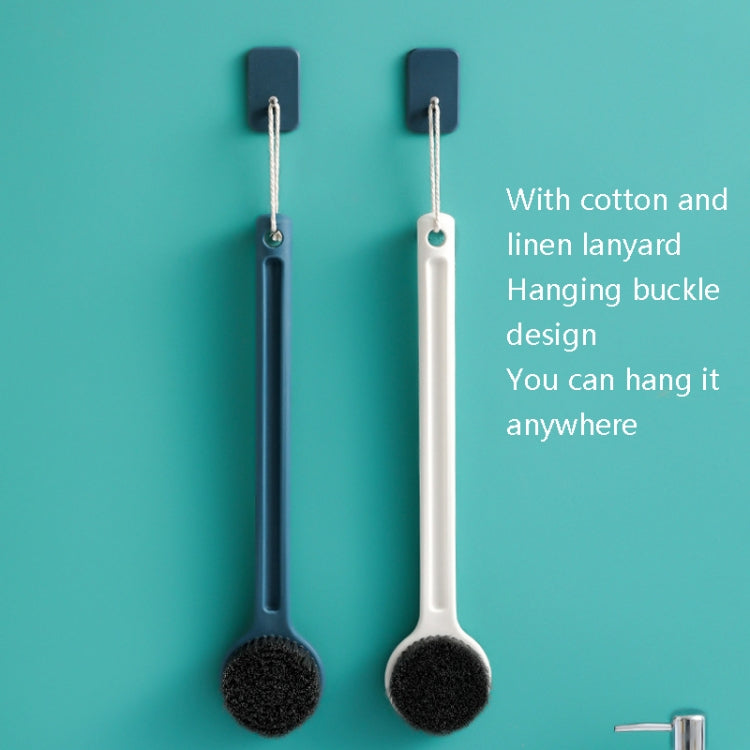 Brosse de Douche à Poils Doux et Long Manche, Vert Menthe, Rose Cerise, Blanc Ivoire