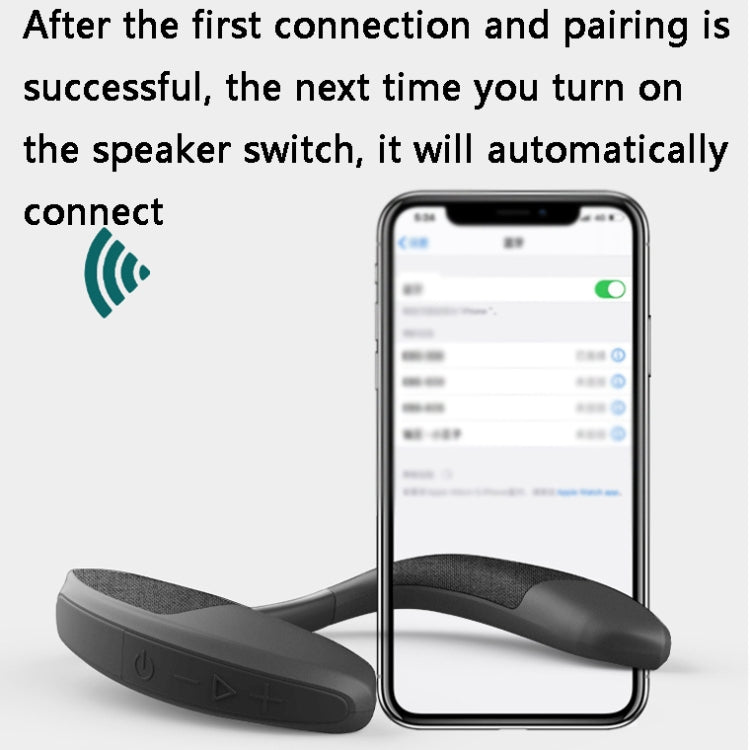 Enceinte Bluetooth Sans Fil Portable à Porter au Cou EBS-909