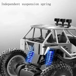 JZRC Véhicule tout-terrain télécommandé en alliage, jouet de voiture rechargeable pour enfants, petit vert, petit bleu, moyen noir, moyen argent, grand noir, grand argent