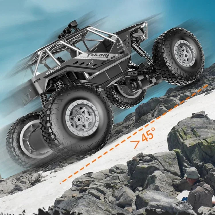 JZRC Véhicule tout-terrain télécommandé en alliage, jouet de voiture rechargeable pour enfants, petit vert, petit bleu, moyen noir, moyen argent, grand noir, grand argent