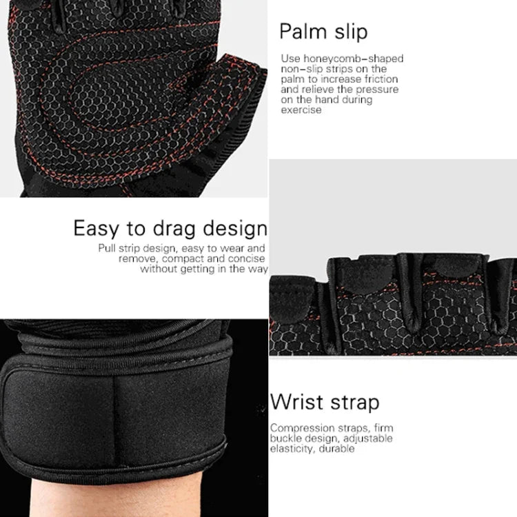 ST-2120 Gants Antidérapants pour Équipement de Musculation, S, M, L, XL