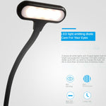 8021 Mini Pince-Livre Lampe LED Partition Musicale Lampe de Lecture Protection des Yeux, Noir, Blanc