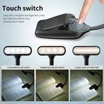 8021 Mini Pince-Livre Lampe LED Partition Musicale Lampe de Lecture Protection des Yeux, Noir, Blanc