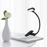 8021 Mini Pince-Livre Lampe LED Partition Musicale Lampe de Lecture Protection des Yeux, Noir, Blanc
