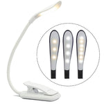 8027D-2 7 Perles LED Lampe de Lecture Pliable Clipser, Protection des Yeux, Blanc, Noir