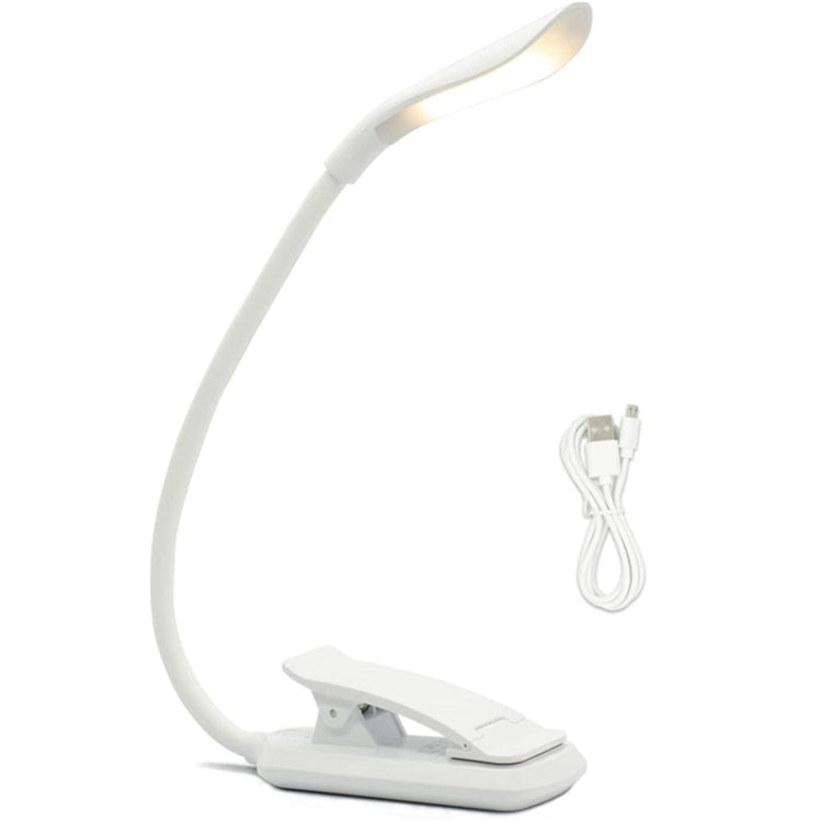 8027D-2 7 Perles LED Lampe de Lecture Pliable Clipser, Protection des Yeux, Blanc, Noir