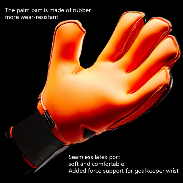 Ailsports ST5511 1 paire Gants de Gardien de But Latex Épais Protection des Doigts, 5, 6, 7, 8, 9, 10, 11