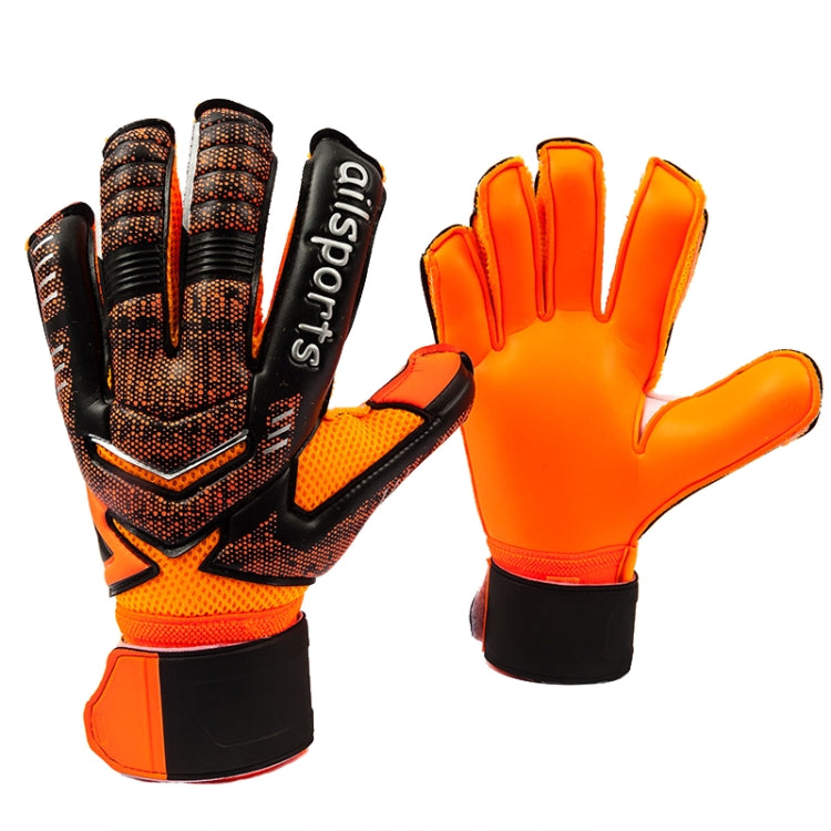 Ailsports ST5511 1 paire Gants de Gardien de But Latex Épais Protection des Doigts, 5, 6, 7, 8, 9, 10, 11