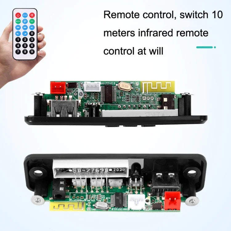 Carte décodeur MP3 Bluetooth sans fil TWS 2 pièces, Bluetooth sans fil TWS 2 pièces