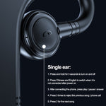 Écouteurs professionnels M99 Bluetooth V5.2 à crochet d'oreille unique, noir, rose, noir+rouge, noir+bleu, noir+blanc