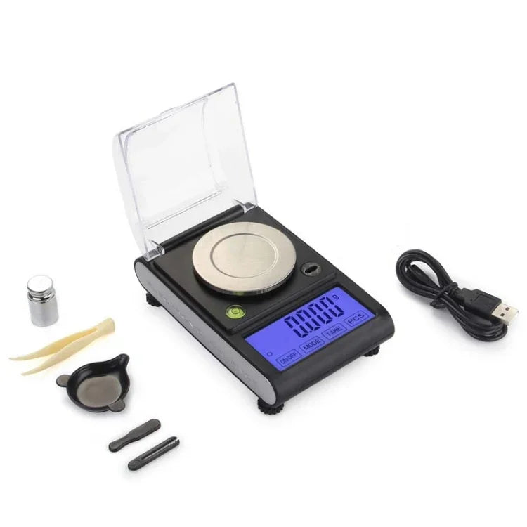 Balance électronique de joaillerie pour diamant, balance expérimentale de milligramme, 50g / 0.001g