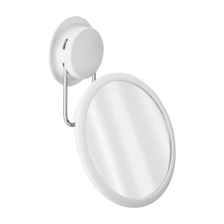 Miroir de Salle de Bain Sans Clous Rotatif Pliant Miroir de Maquillage