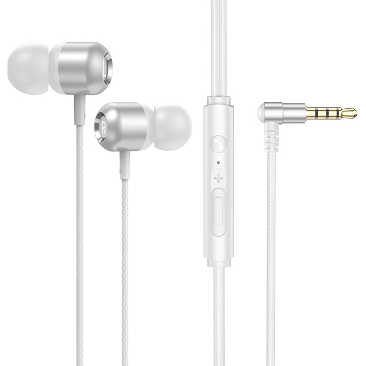 2 écouteurs intra-auriculaires filaires TS6000 3,5 mm avec commande en métal et microphone, blanc, rouge, vert, noir