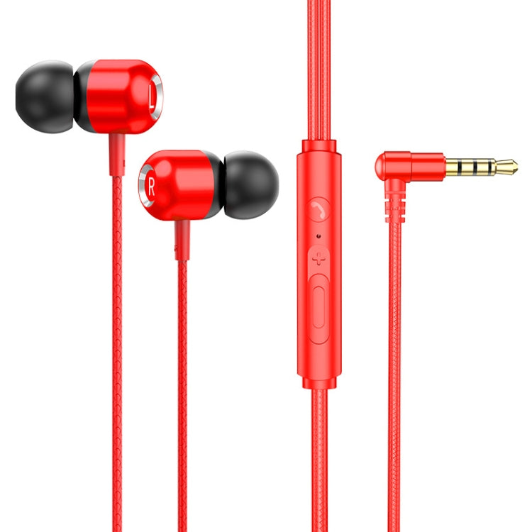2 écouteurs intra-auriculaires filaires TS6000 3,5 mm avec commande en métal et microphone, blanc, rouge, vert, noir