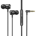 2 écouteurs intra-auriculaires filaires TS6000 3,5 mm avec commande en métal et microphone, blanc, rouge, vert, noir