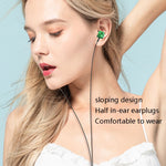 2 écouteurs intra-auriculaires filaires TS6000 3,5 mm avec commande en métal et microphone, blanc, rouge, vert, noir
