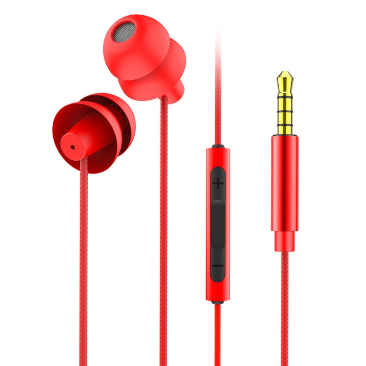 Écouteurs intra-auriculaires filaires EN3900 avec microphone, fiche 3,5 mm, blanc, rouge, noir