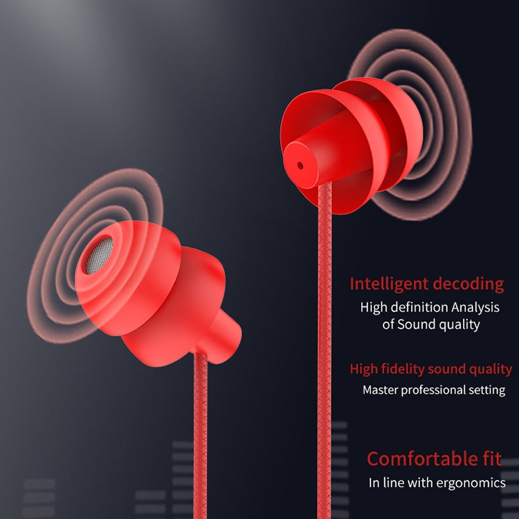Écouteurs intra-auriculaires filaires EN3900 avec microphone, fiche 3,5 mm, blanc, rouge, noir