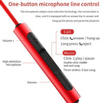 Écouteurs intra-auriculaires filaires EN3900 avec microphone, fiche 3,5 mm, blanc, rouge, noir