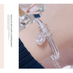 Bracelet femme jonc trois anneaux, Taille: Z104 58mm, Z104 56mm, Z104 58mm, Z104 60mm, Z104 62mm, Z103 56mm, Z103 58mm, Z103 60mm, Z103 62mm, Z102 Vella ajustable