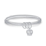 Bracelet femme jonc trois anneaux, Taille: Z104 58mm, Z104 56mm, Z104 58mm, Z104 60mm, Z104 62mm, Z103 56mm, Z103 58mm, Z103 60mm, Z103 62mm, Z102 Vella ajustable