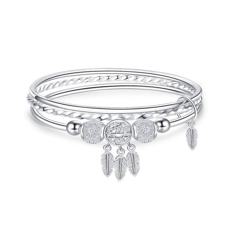 Bracelet femme jonc trois anneaux, Taille: Z104 58mm, Z104 56mm, Z104 58mm, Z104 60mm, Z104 62mm, Z103 56mm, Z103 58mm, Z103 60mm, Z103 62mm, Z102 Vella ajustable