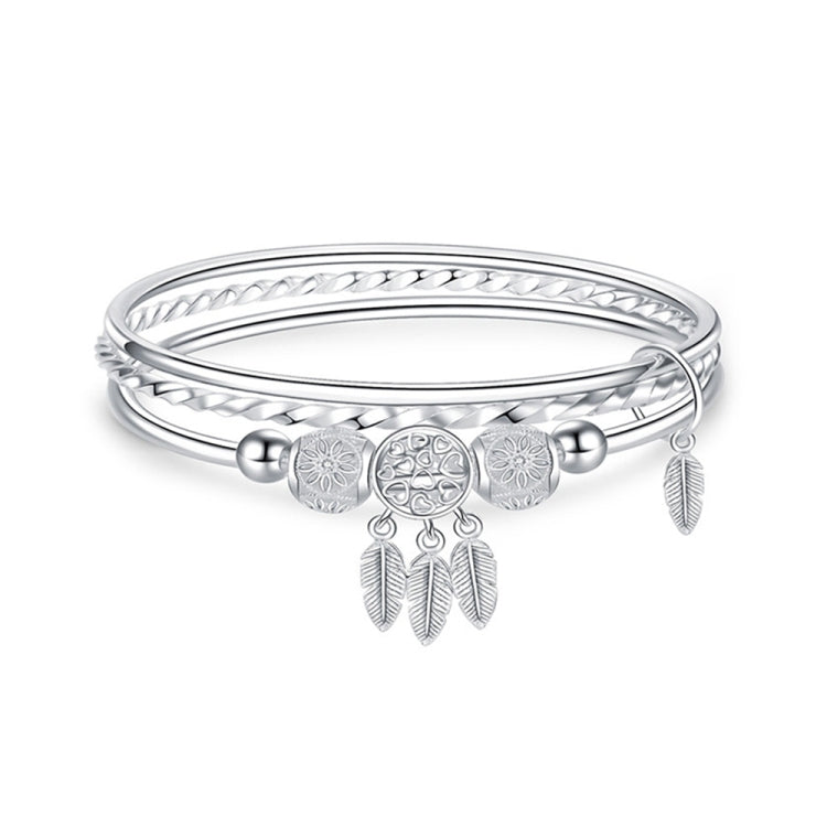 Bracelet femme jonc trois anneaux, Taille: Z104 58mm, Z104 56mm, Z104 58mm, Z104 60mm, Z104 62mm, Z103 56mm, Z103 58mm, Z103 60mm, Z103 62mm, Z102 Vella ajustable